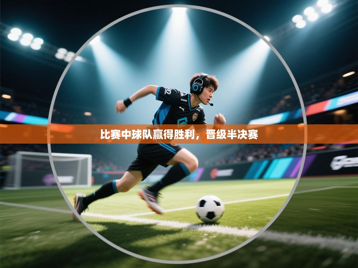 比赛中球队赢得胜利,晋级半决赛